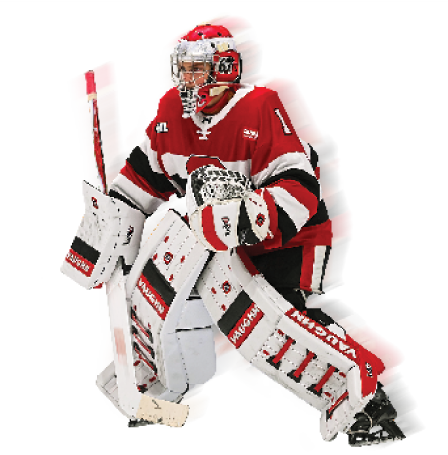 Professional goalie wearing ION Pro Select gear